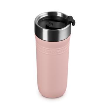 Imagem de CANECA LE CREUSET TÉRMICA ON THE GO EM AÇO INOXIDÁVEL 350ML SHELL PINK 41067197770001