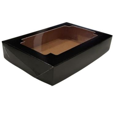 Imagem de 10 Caixa Com Visor de Acetato 22 x 15 x 4 ou 22 x 15 x 6 (20,VISOR 22 X 15 X 4 PRETA)