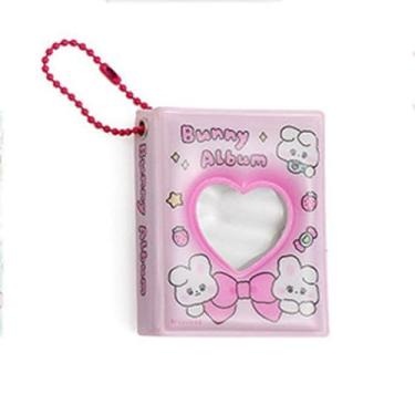 Imagem de Álbum de fotos de desenhos animados, impermeável, criativo, vazado, para armazenamento de fotos, 5 cm, mini álbum de fotos com coração de amor (6)