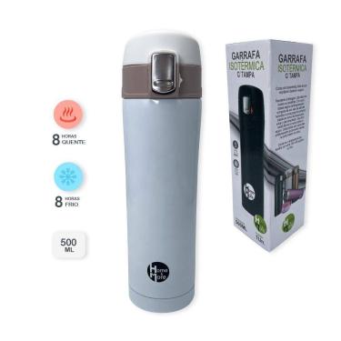 Imagem de Garrafa Térmica Aço Inox 500Ml Com 5 Cores Para Escolher