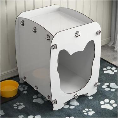 Imagem de Mesa De Cabeceira Casinha Pet Dog 55 x 43 cm Branco Ofertamo
