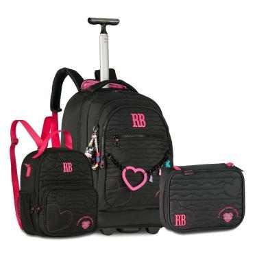 Imagem de Mochila Rebecca Bonbon Com Lancheira e Estojo Kit Escolar-Feminino