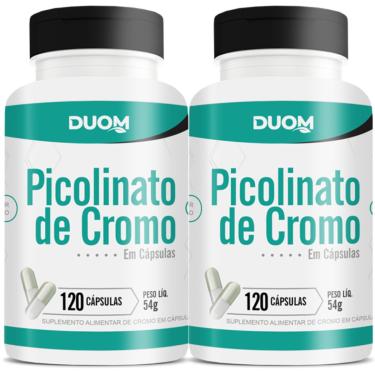 Imagem de COMBO 2 PICOLINATO DE CROMO 240 MCG 240 CÁPSULAS TOTAL- DUOM