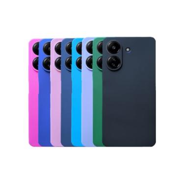 Imagem de Capa Capinha Aveludada Anti Impacto Para Xiaomi Redmi 13C Cor:Preto