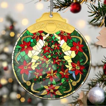 Imagem de Enfeites de Natal, árvore de cristal, enfeites de árvore de Natal feitos à mão, decoração de carro e casa - presentes de Natal, decoração de artesanato em acrílico, ideias de troca de presentes para