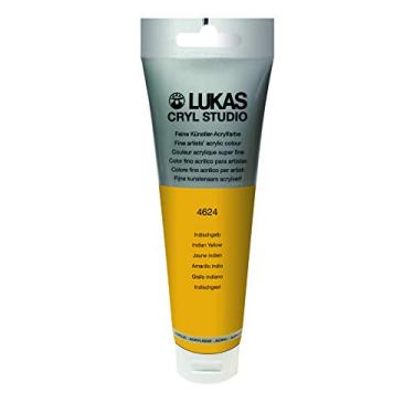Imagem de Lukas Cryl Studio Artist Acrylics - Qualidade profissional, tintas de secagem rápida - Amarelo indiano 125 ml tubo