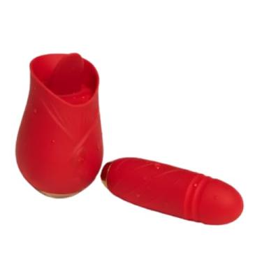 Imagem de Vibrador Clitoriano e Vai e Vem Língua Daisy (Vermelho)