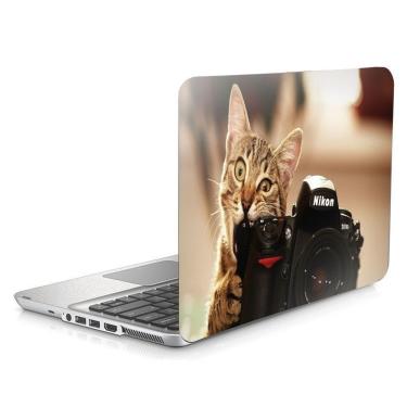 Imagem de Skin Adesivo Protetor para Notebook 17,3" Gato Fotografia Fotografo d25