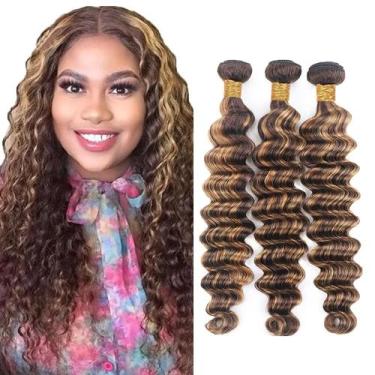 Imagem de Hair Weave Freiuoke P4/27 Deep Wave Brazilian Virgin x3