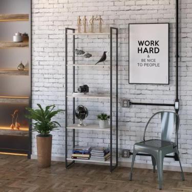 Imagem de Estante Multiuso 05 Prateleiras 187x60cm Dynamica - Compace Decor, Sno