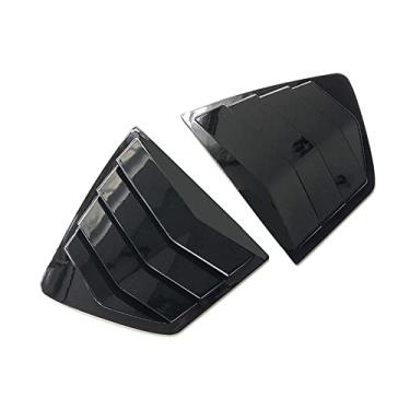 Imagem de Bishop Tate Estilo de carro preto brilhante lado traseiro janela quarto ventilação colher painel painel guarnição para Honda Accord 2013-2017