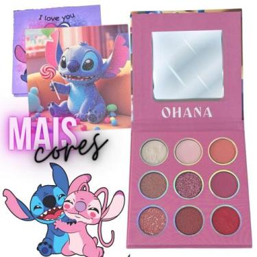 Imagem de Maquiagem Infantil Paleta Sombra Lilo & Stitch Menina Princesa Present