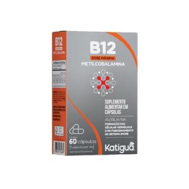 Imagem de Katiguá, B12, Dose máxima, Metilcobalamina, Sem Sabor, 60 Cápsulas rígidas • 60 doses