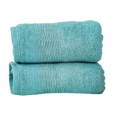 Imagem de Toalha de Banho Gigante, Kit 2 Toalhas Banhão Banho Gigante 72x130cm 460g(Verde e Verde)