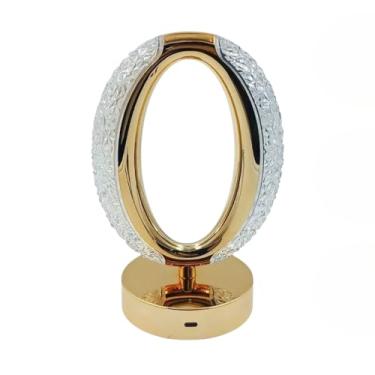 Imagem de Luminária LED de Mesa Oval com Porta USB, Luminárias de Mesa, Luminárias de Chão para Exteriores, Iluminação para Estudo e Trabalho