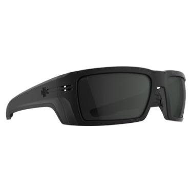 Imagem de SPY + - Rebar Se Ansi, Preto Fosco, Cinza Feliz Verde Polar, Médio-Grande, Óculos De Sol, Unissex, Adulto