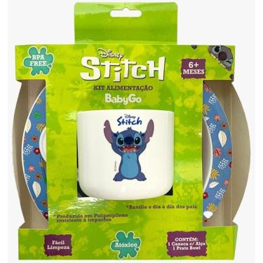 Imagem de Kit Alimentacao STITCH Prato BOWL+ Caneca