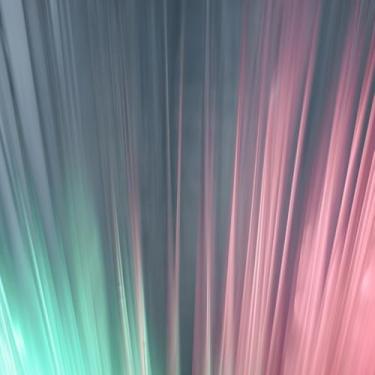 Imagem de Quadro Decorativo Abstrato Colorido com Fundo Desfocado para Decoração de Interiores 30x30cm