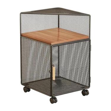 Imagem de FytStycale Rolling Book Cart Cart Store Rack Rack de Vários Fins de Compasso de Fins de Compra Estantes Móveis Prateleiras de Livros com Bicicleta para O Banheir