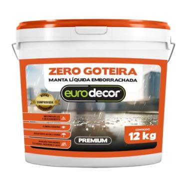 Imagem de Manta Liquida Emborrachada Premium Euro Decor Zero Goteira 12KG Contra Fissuras Trincas Infiltrações (Gelo)
