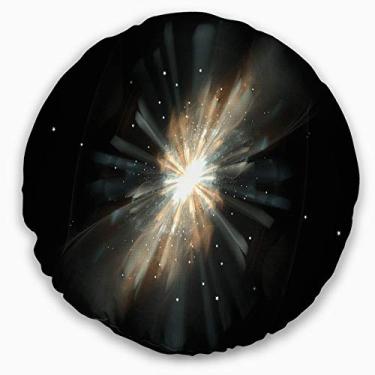 Imagem de Design Fractal Star Galaxy, Sala de estar, sofá, almofada de alta qualidade + capa de almofada impressa em ambos os lados 50 cm