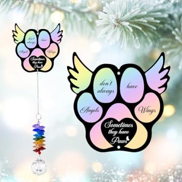 Imagem de GIFTELIX Enfeites de Natal – Os anjos nem sempre têm asas – Ornamentos memorial para animais de estimação para árvore de Natal – Presentes de lembrança de simpatia de animais de estimação para perda