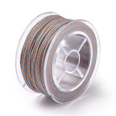 Imagem de 1 rolo de macramê de algodão corda trançada de 1 mm para pulseira faça você mesmo, colar, acessórios de cabelo, artesanato, decoração de parede, caixas de presente penduradas, embalagem de embrulho