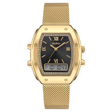 Imagem de Relógio Euro Feminino Fashion Fit Sporty Dourado - Euw20101ab-4p Relógio Euro Feminino Ff Sporty Dourado - Euw20101ab-4p