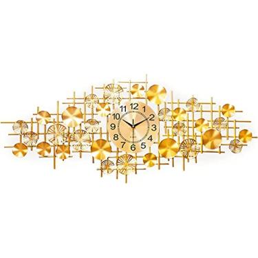 Imagem de Relógio de parede, arte moderna, relógio de parede grande, 119 cm x 45 cm, relógio de parede para sala de estar, estilo europeu, simples, doméstico, moderno, metal, personalidade, mudo, quartzo