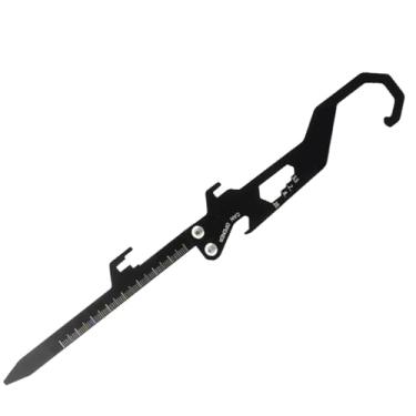 Imagem de Gancho de estaca de acampamento | Queimador de incenso portátil, gancho de aço inoxidável, chave de porca multifuncional de 25 cm para acampamento, piquenique, caminhadas, pesca