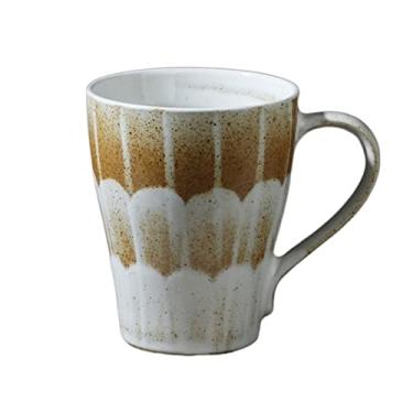 Imagem de Caneca de cerâmica feita à mão de 400 ml feita de porcelana jingdezhen xícara de café simples café da manhã copo de leite caneca de café (cor: B)