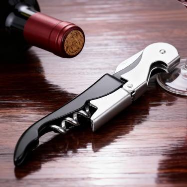 Imagem de Abridor de vinho - saca-rolhas profissionais para garrafas de vinho, dobradiças manuais chave de vinho para garçons, bartenders e uso doméstico