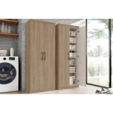 Imagem de Armário Multiuso Infantil Margarida C/ 2 Portas Rústico - Henn