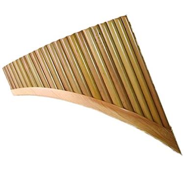 Imagem de Flauta Pan, 22 tubos, chave G, chave C, bambu amargo, flauta para iniciantes