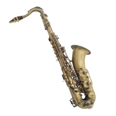 Imagem de Instrumento de saxofone saxofone tenor Instrumento de sopro profissional de sopro de madeira B-flat latão iniciante Tipo de desempenho
