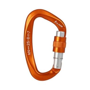 Imagem de Mosquetão De Escalada Com Trava De Rosca De Alta Resistência 25KN Para