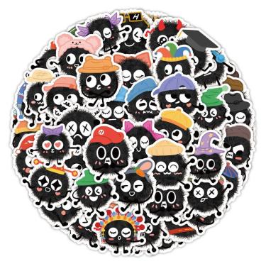 Imagem de Pacote de adesivos Coal Elf Fairydust Totoros Anime 60 unidades