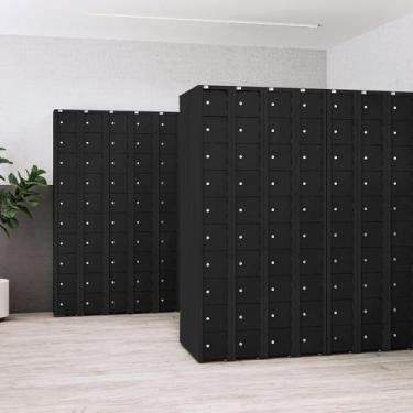 Imagem de Armário Locker Porta Celular Aço 10 Portas com Chave - Isma