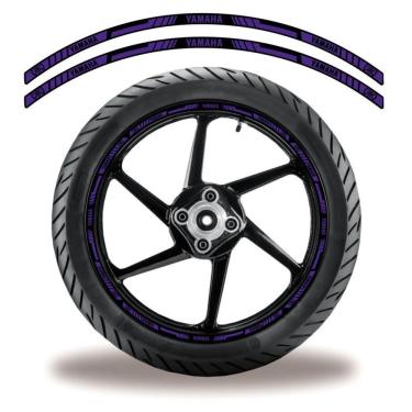 Imagem de Adesivo Refletivo Friso Roda Moto Yamaha Azul Azul 1