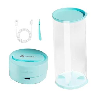 Imagem de KiBcsLic Umidificador de petecas, vaporizador de bolas de badminton, multifuncional, profissional, leve, para manutenção de equipamentos de badminton, Azul com Balde