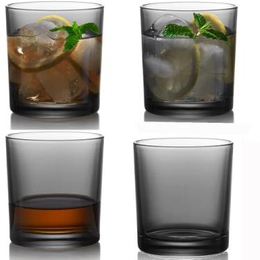 Imagem de KING CRYSTAL Copos de suco Crystal Trumbler de 340 g Copos de cozinha para coquetéis, café gelado, cerveja, chá gelado, uísque, água, copos de bebida seguros para lava-louças.