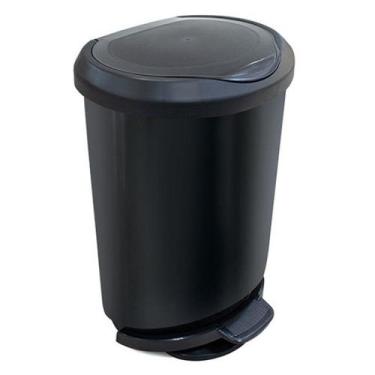 Imagem de Lixeira Luxo C/ Pedal E Tampa 20 Litros Para Banheiro Escritório Cozin