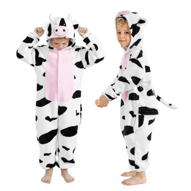 Imagem de Macacão de vaca para bebês, fantasia de vaca infantil, unissex, fantasia de animal de Halloween para crianças, meninos e meninas, 12 a 18 meses