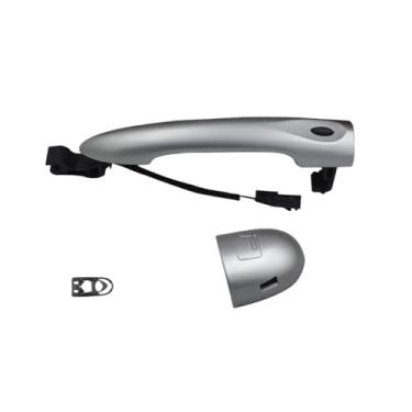Imagem de Maçaneta externa com sensor, cor prata, modelo 806B08422R, compatível com Fluence Megane, cor preta, maçaneta externa comum para abertura de portas.(Silver smart entry,Front left)