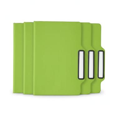 Imagem de Caderno de Anotações com Suporte para Caneta, Capa Dura em PU, 80 Folhas Não Pautadas, Cor Preta, com Lápis Infinito de Ponta Dupla, 21,3x15,8x1,5cm (3, Verde)