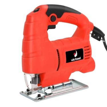 Imagem de Victool Serra tico tico 800W com 6 Velocidades variáveis, Ângulo de inclinação 45°, 10 Peças de lâminas, Motor de cobre puro, Corte de madeira, metal e plástico