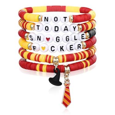 Imagem de MELLIFO Pulseiras listradas Magic Wizard Funny Not Today Joias de amizade presentes para mulheres