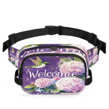 Imagem de Pochete de gato azul amarelo para mulheres e homens com alça ajustável, bolsa transversal, bolsa de peito, bolsa tiracolo, Cor 8