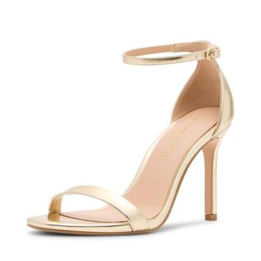 Imagem de Madden Girl Sandália feminina de salto de bronze, Ouro metálico, 40