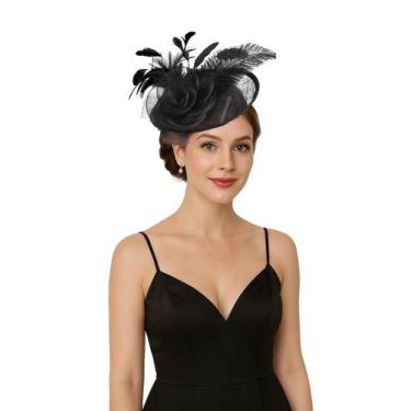 Imagem de Diadema Fascinadora Litter Star con Plumas para Cóctel